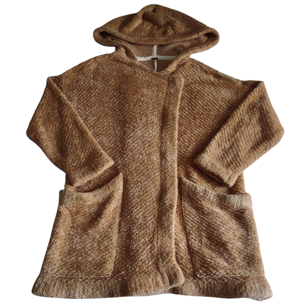 Free People Warm Wishes Cardigan Sweater Small Tan